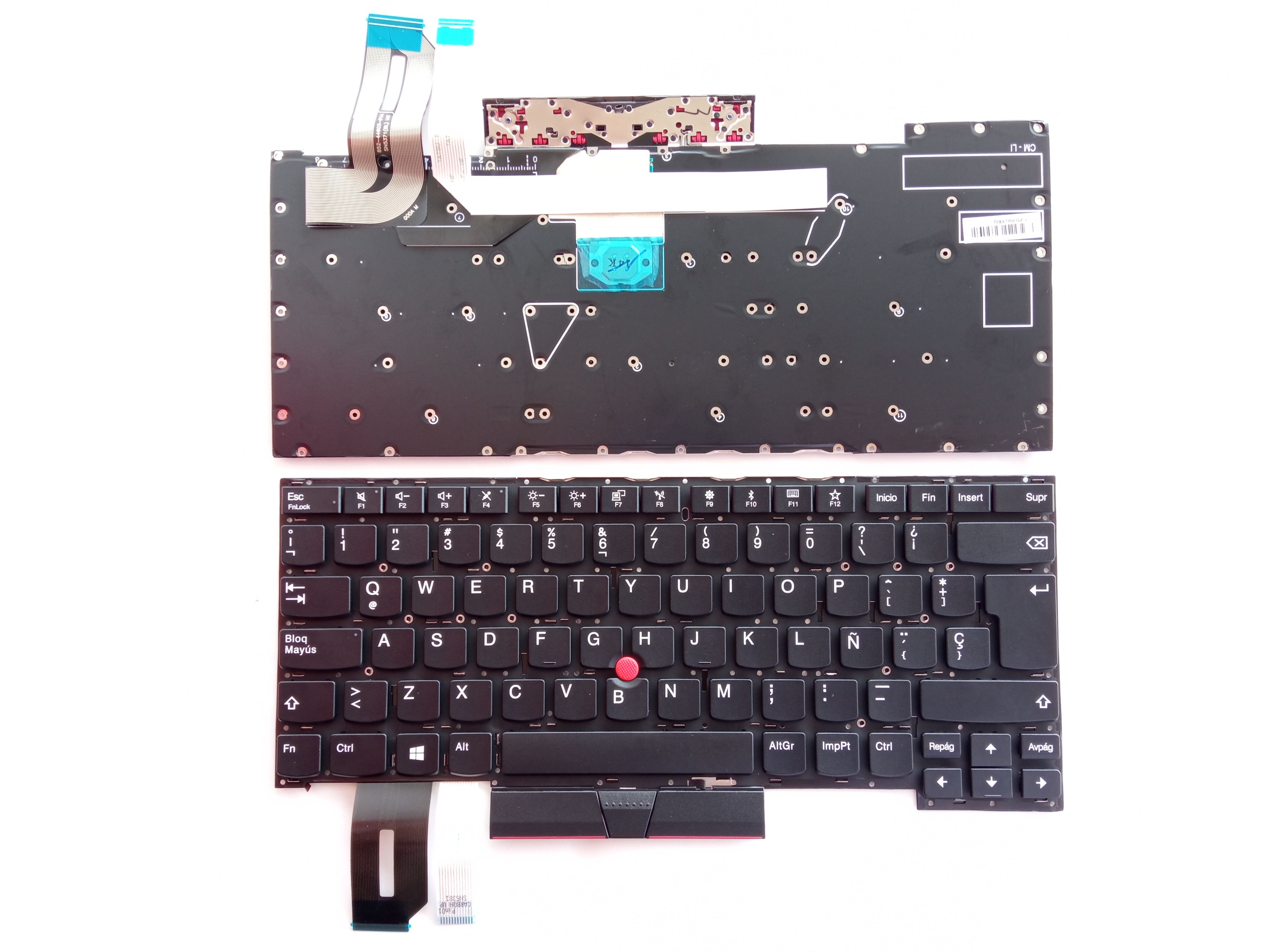Picture of New Replacement Laptop Keyboard For IBM T490S/T495S/Hermit X1 BLACK With Point (OEM) SP Layout